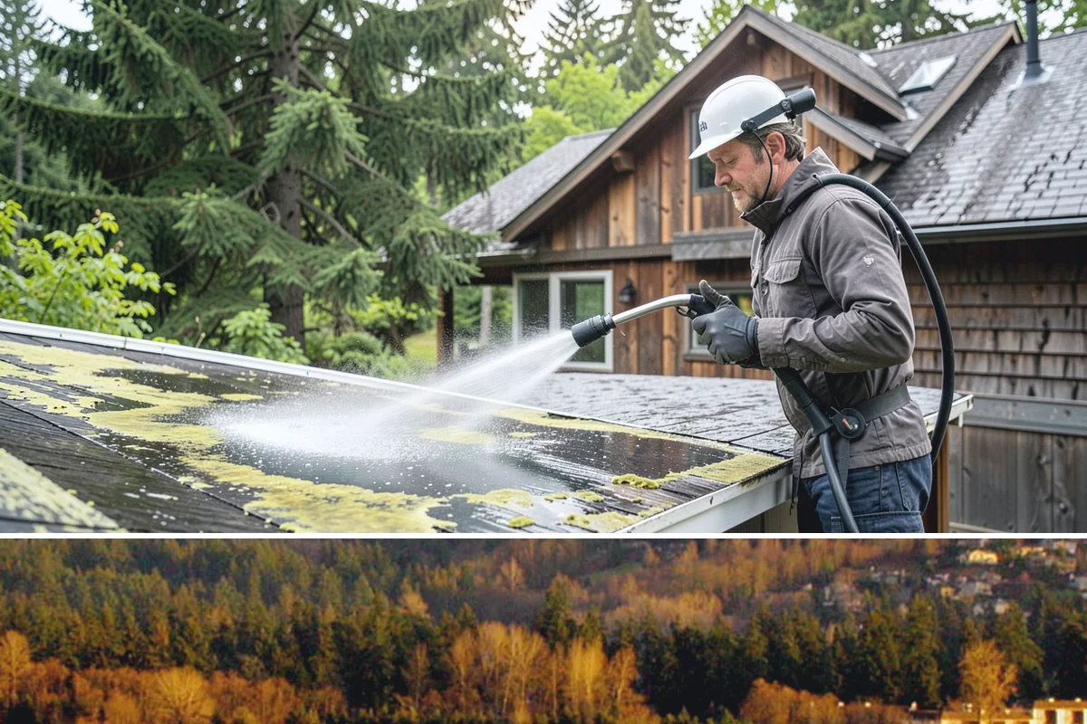 Stone Patio Cleaning in Kenmore, King County, WA - Stone patios clean best in warm, dry summer weeks that let porous stone dry evenly.