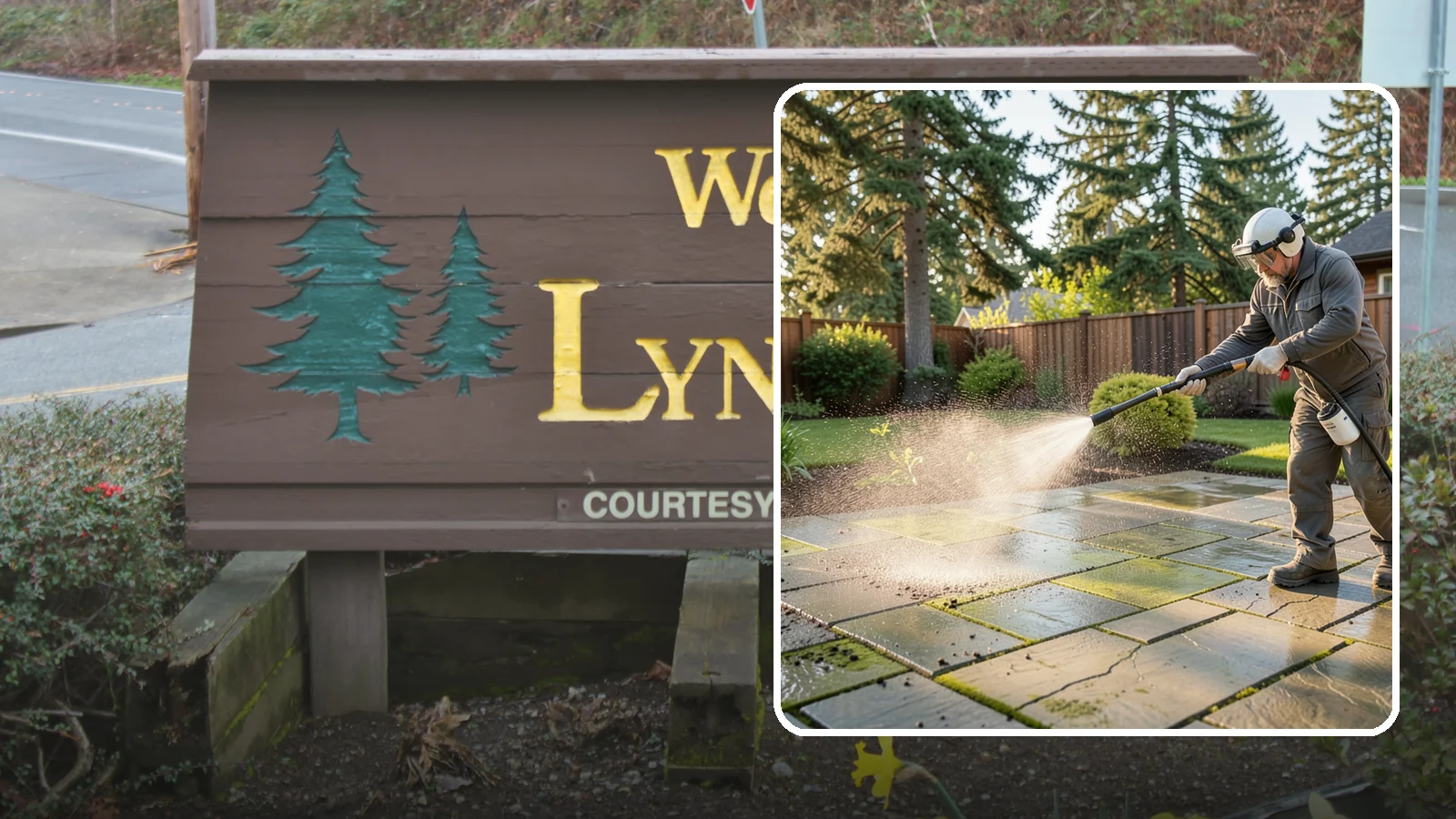 Stone Patio Cleaning in Lynnwood, Snohomish County, WA - Clean natural stone patios with surface-safe chemistry that removes algae without harming the stone.