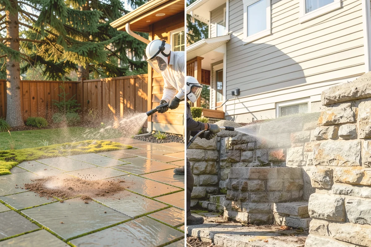 Stone Patio Cleaning in Lynnwood, Snohomish County, WA - Identify the stone and test an inconspicuous area