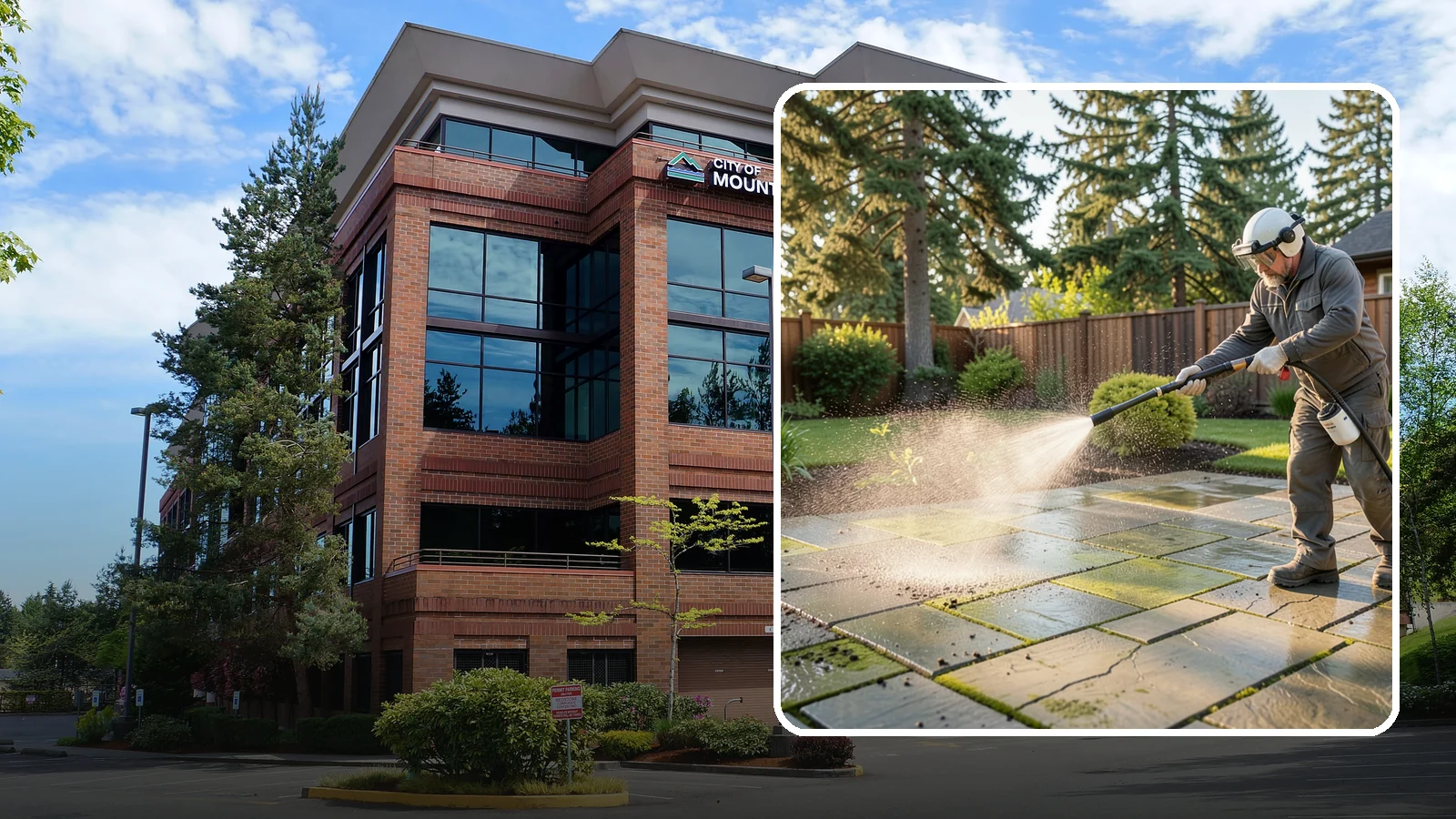 Stone Patio Cleaning in Mountlake Terrace, Snohomish County, WA - Clean natural stone patios with surface-safe chemistry that removes algae without harming the stone.