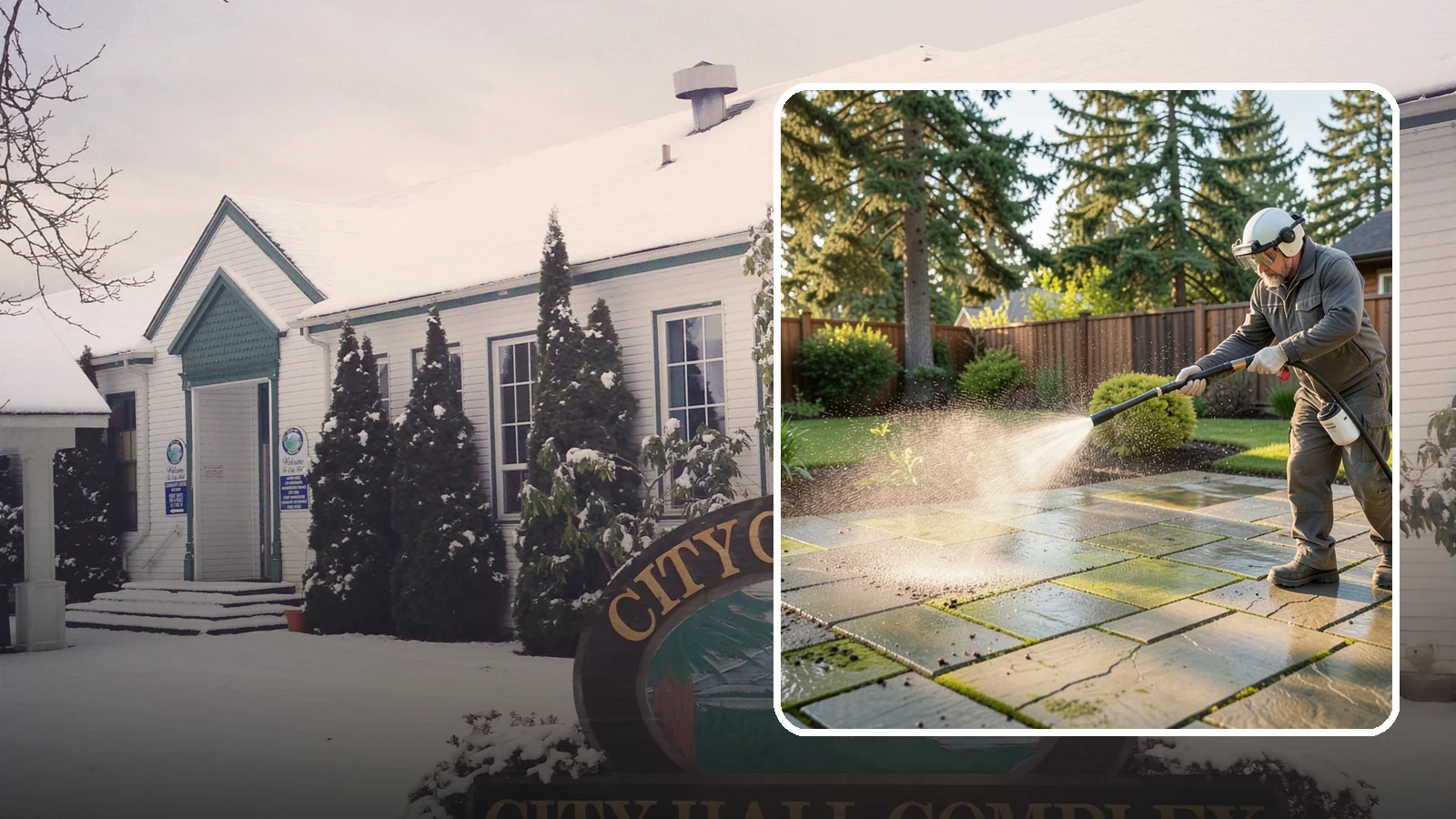 Stone Patio Cleaning in Pacific, King County, WA - Clean natural stone patios with surface-safe chemistry that removes algae without harming the stone.