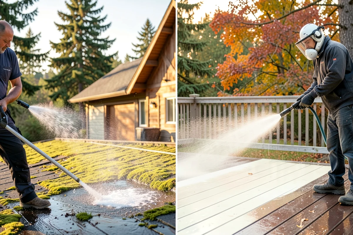 Stone Patio Cleaning in Puyallup, Pierce County, WA - Identify the stone and test an inconspicuous area