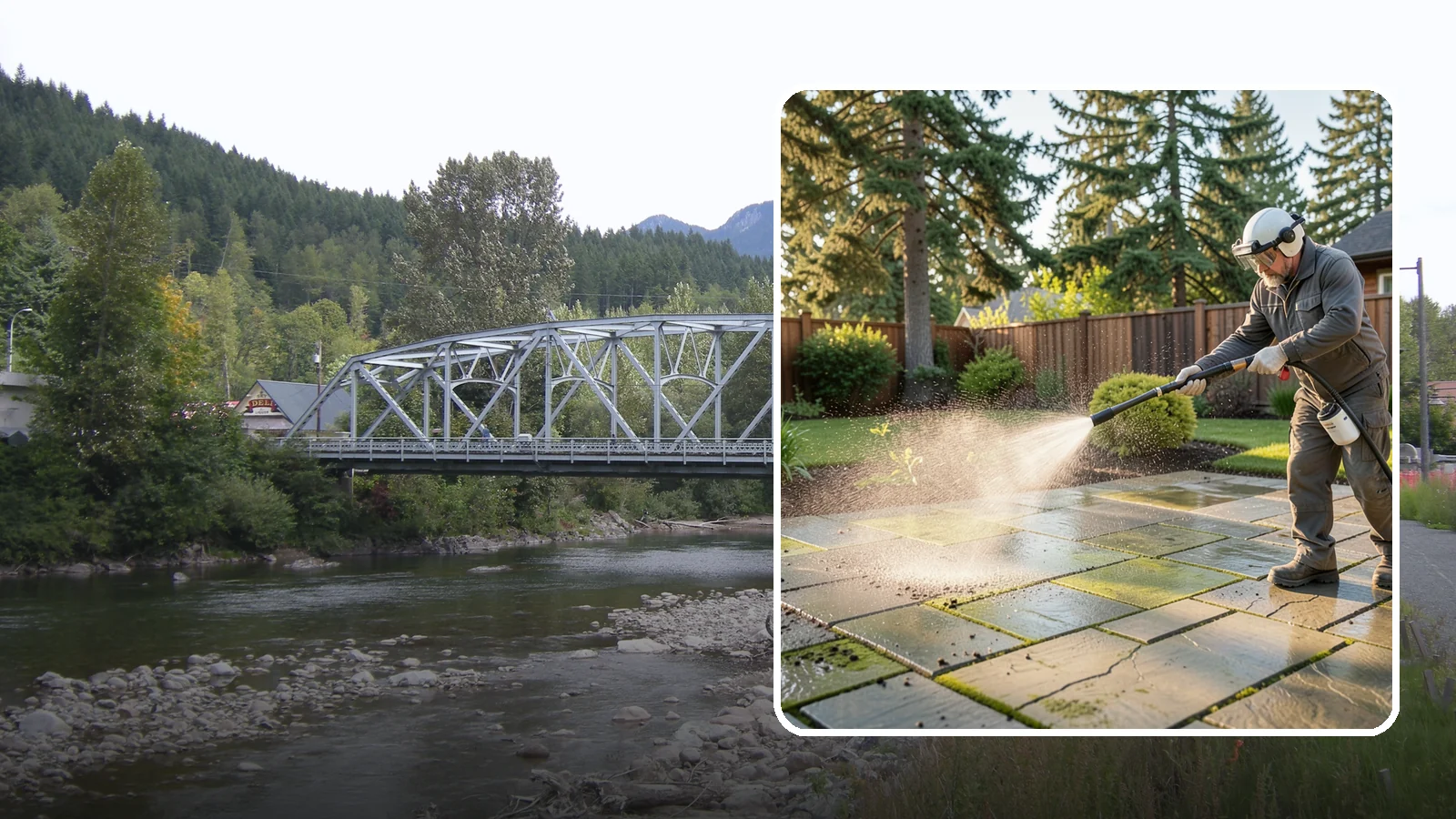 Stone Patio Cleaning in Skykomish, King County, WA - Clean natural stone patios with surface-safe chemistry that removes algae without harming the stone.