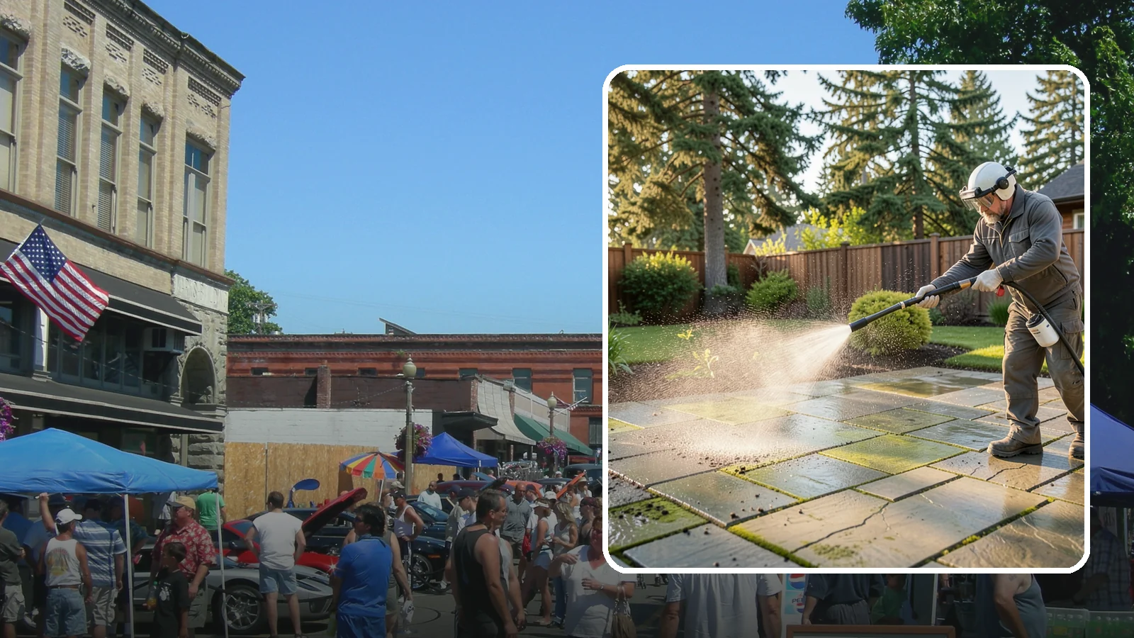 Stone Patio Cleaning in Snohomish, Snohomish County, WA - Clean natural stone patios with surface-safe chemistry that removes algae without harming the stone.