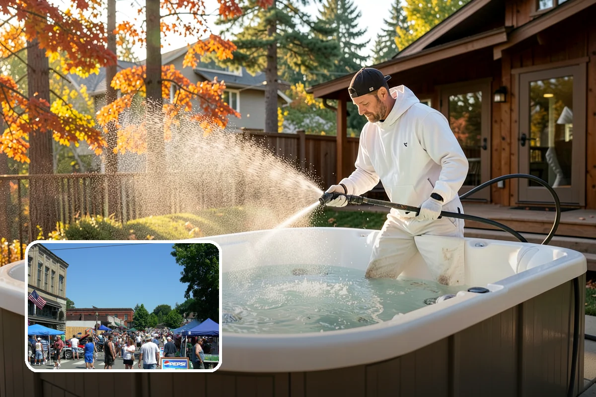Stone Patio Cleaning in Snohomish, Snohomish County, WA - Lifts black algae without etching the stone