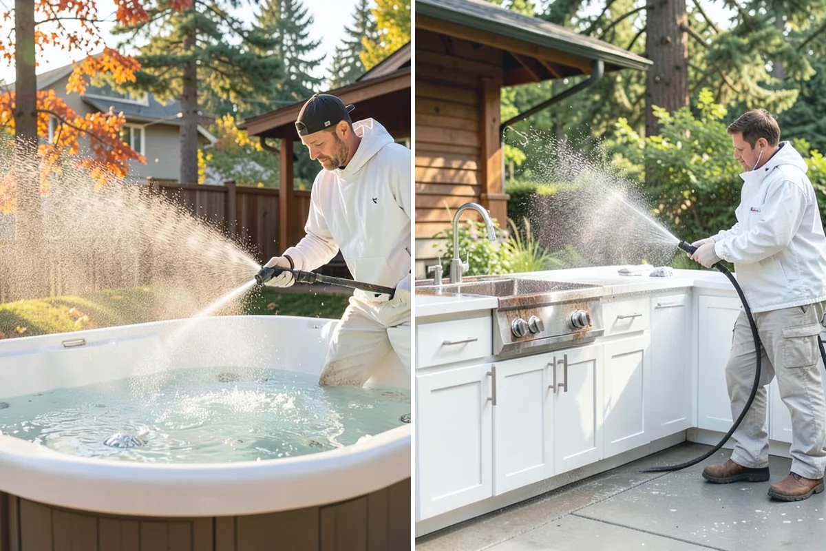 Stone Patio Cleaning in South Prairie, Pierce County, WA - Identify the stone and test an inconspicuous area
