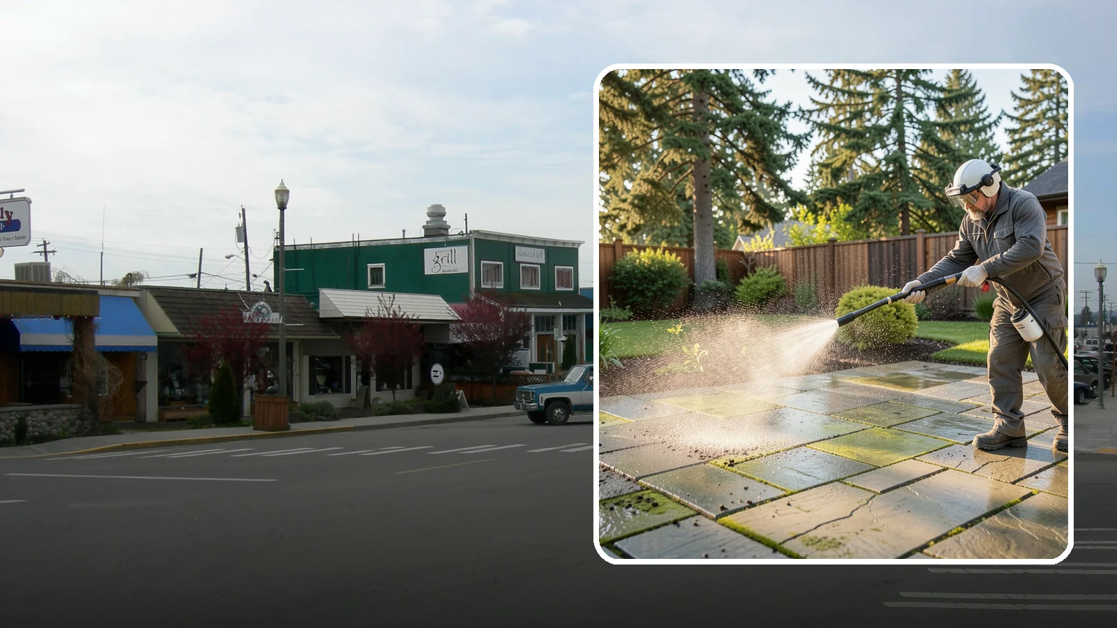 Stone Patio Cleaning in Stanwood, Snohomish County, WA - Clean natural stone patios with surface-safe chemistry that removes algae without harming the stone.