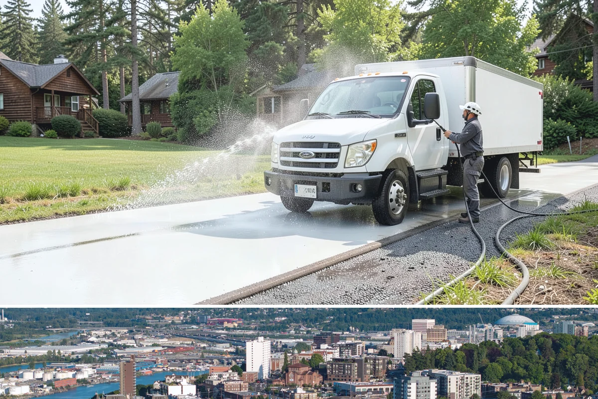 Stone Patio Cleaning in Tacoma, Pierce County, WA - Stone patios clean best in warm, dry summer weeks that let porous stone dry evenly.