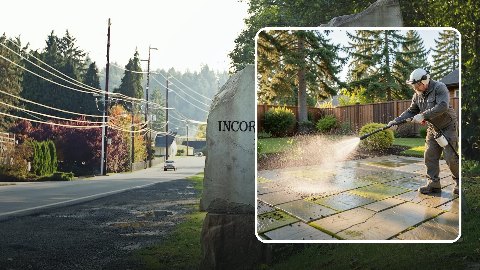 Stone Patio Cleaning in Wilkeson, Pierce County, WA - Clean natural stone patios with surface-safe chemistry that removes algae without harming the stone.