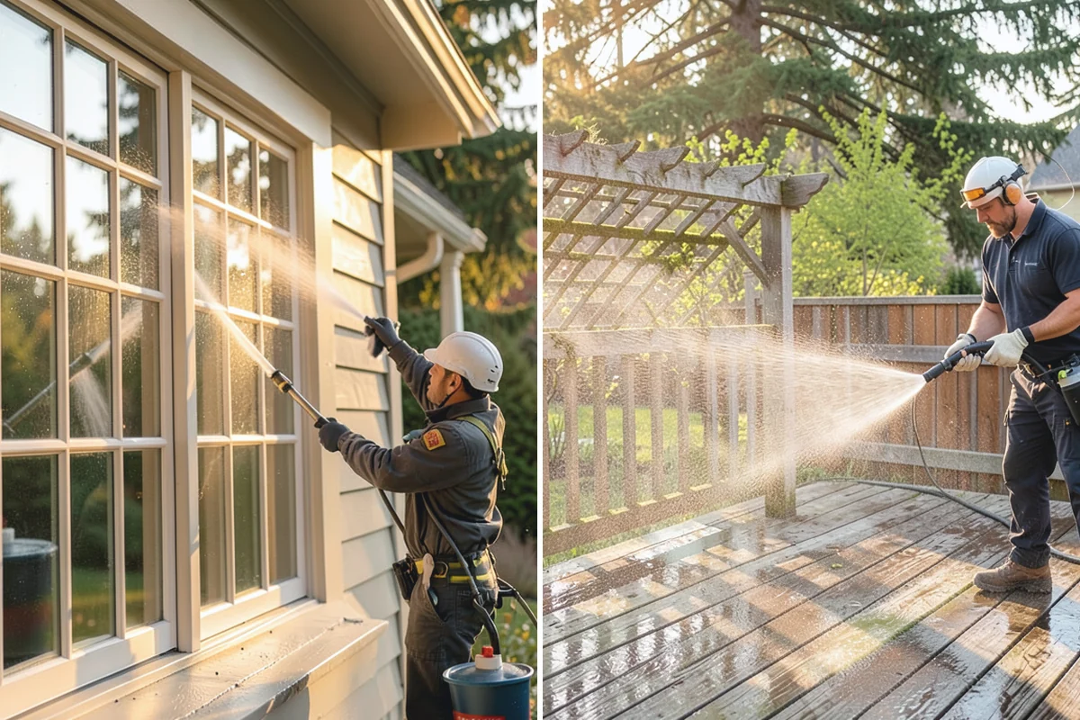Stone Patio Cleaning in Wilkeson, Pierce County, WA - Identify the stone and test an inconspicuous area