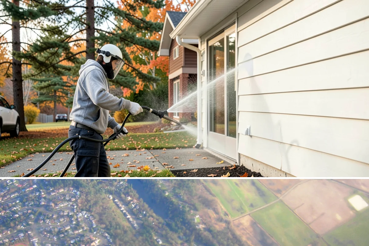 Stone Surface Cleaning in Algona, King County, WA - Clean stone surfaces in spring or summer to remove the moss and algae that thrive through the damp, shaded winter.