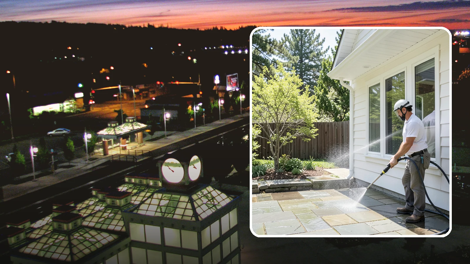 Stone Surface Cleaning in Auburn, King County, WA - Cleaning of natural and manufactured stone surfaces that clears moss, algae, and staining while protecting the stone.
