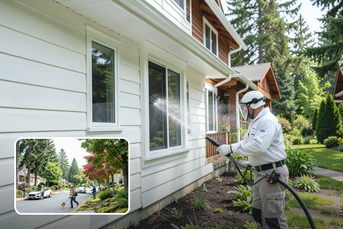 Stone Surface Cleaning in Beaux Arts Village, King County, WA - Clears moss, algae, and organic staining from stone