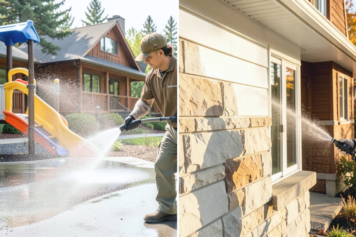 Stone Surface Cleaning in Beaux Arts Village, King County, WA - Identify the stone type and its porosity