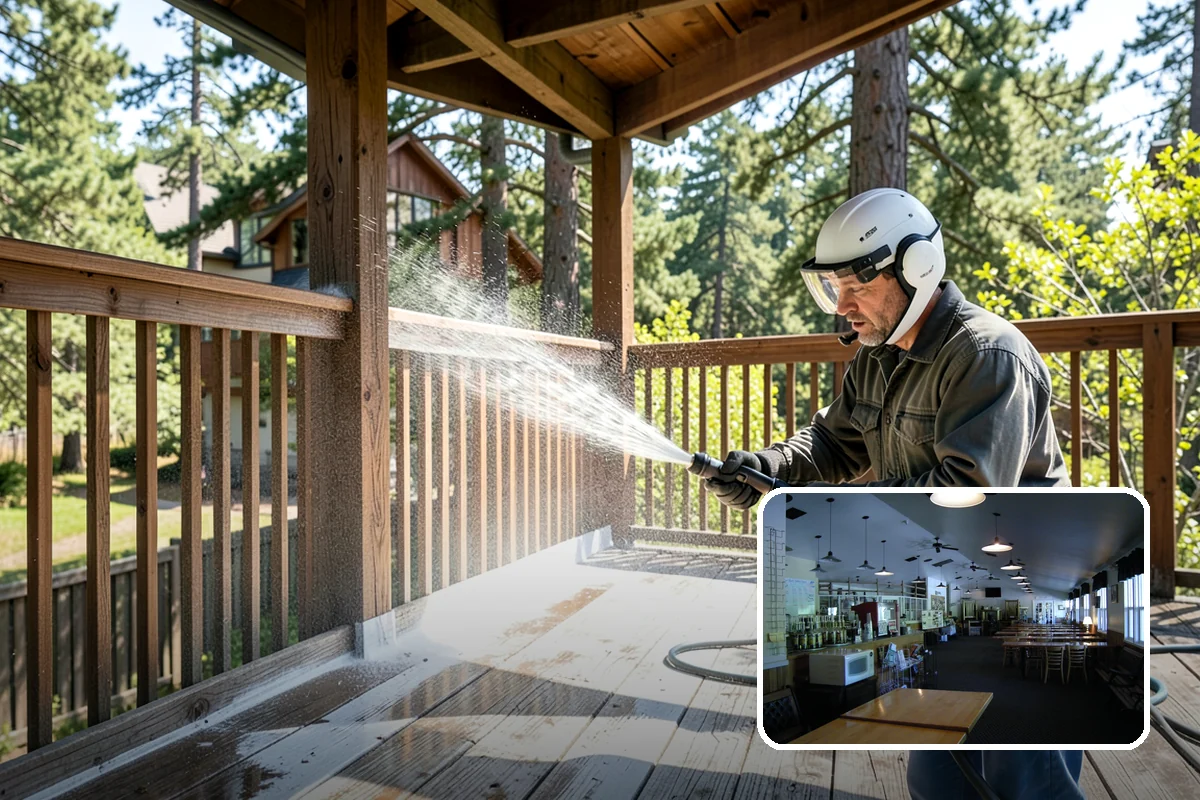 Stone Surface Cleaning in Black Diamond, King County, WA - Clears moss, algae, and organic staining from stone