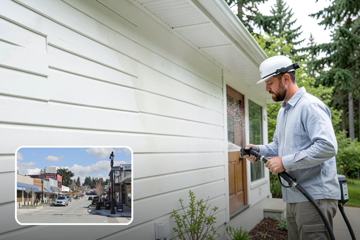 Stone Surface Cleaning in Bothell, King County, WA - Clears moss, algae, and organic staining from stone