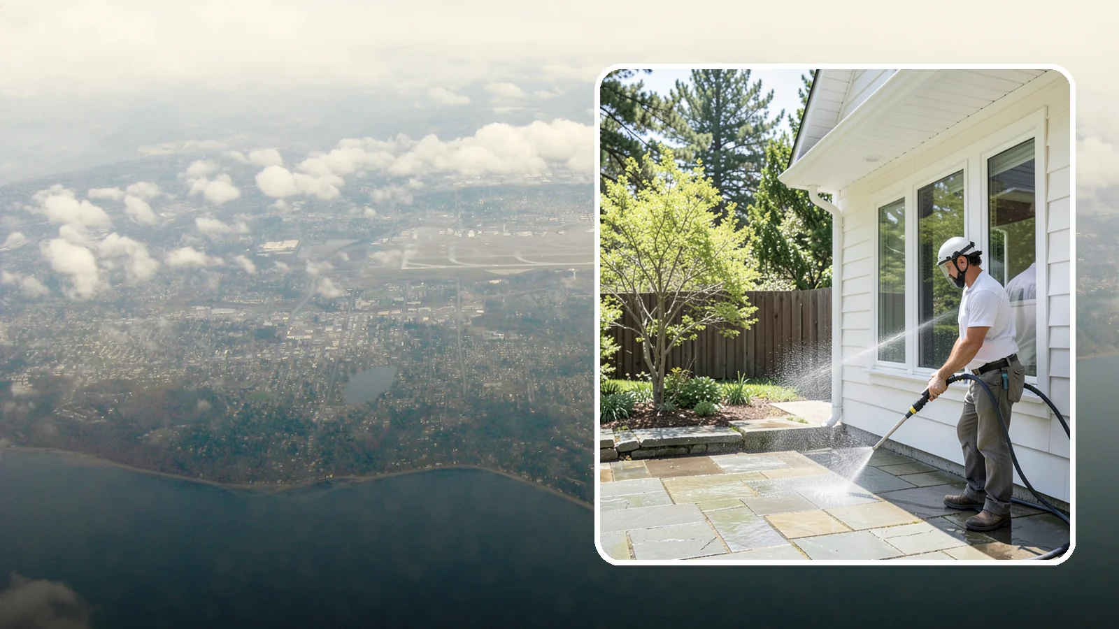 Stone Surface Cleaning in Burien, King County, WA - Cleaning of natural and manufactured stone surfaces that clears moss, algae, and staining while protecting the stone.