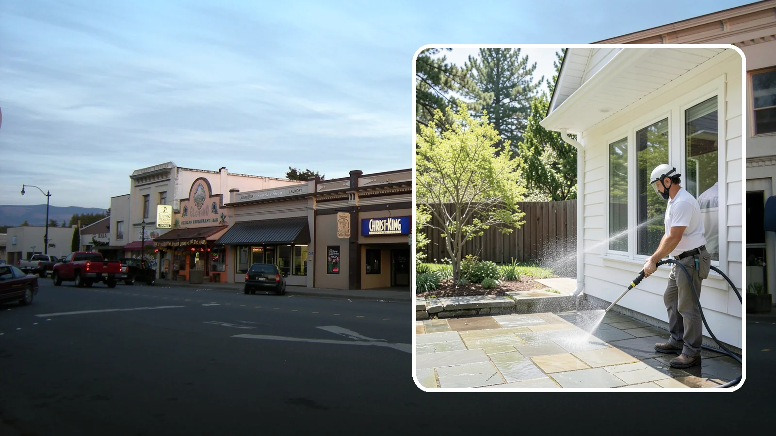 Stone Surface Cleaning in Burlington, Skagit County, WA - Cleaning of natural and manufactured stone surfaces that clears moss, algae, and staining while protecting the stone.