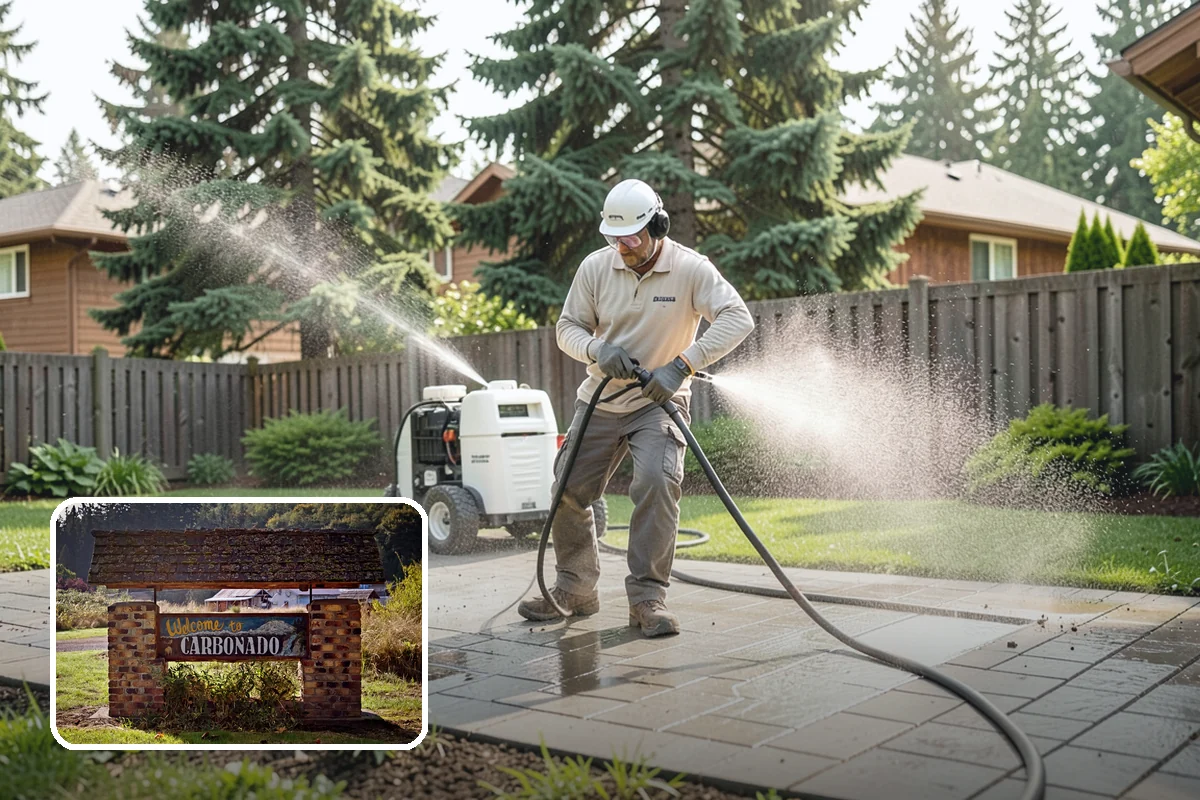Stone Surface Cleaning in Carbonado, Pierce County, WA - Clears moss, algae, and organic staining from stone