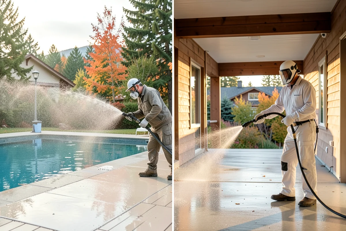 Stone Surface Cleaning in Clyde Hill, King County, WA - Identify the stone type and its porosity