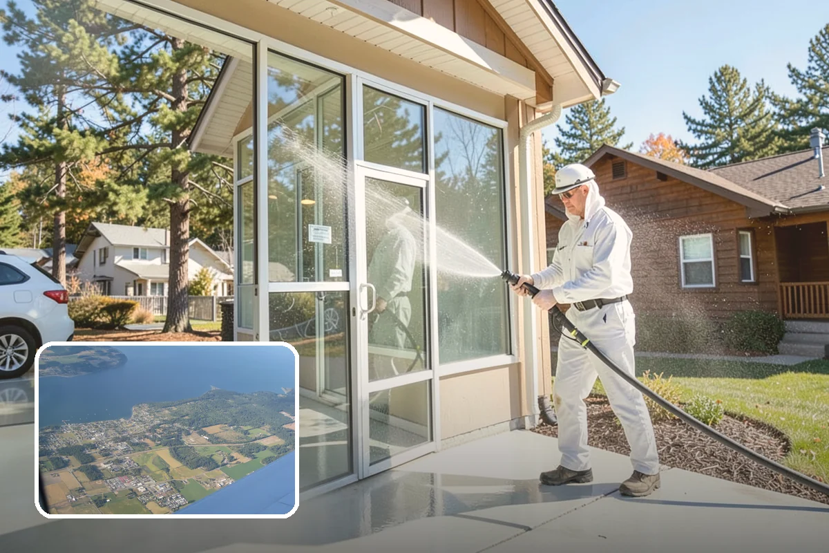 Stone Surface Cleaning in Coupeville, Island County, WA - Clears moss, algae, and organic staining from stone