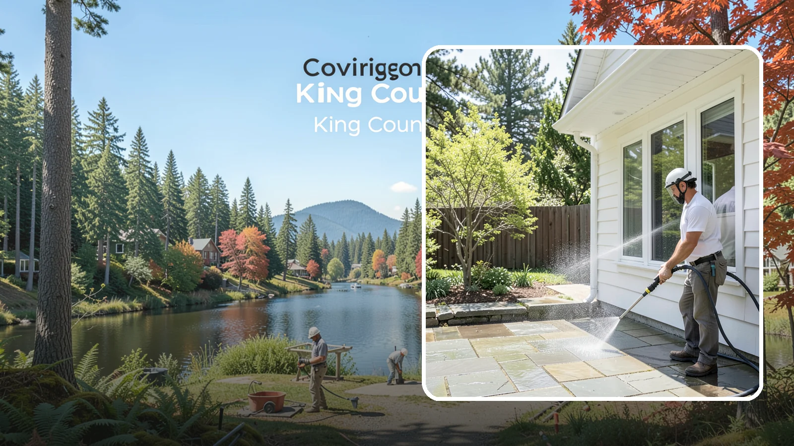 Stone Surface Cleaning in Covington, King County, WA - Cleaning of natural and manufactured stone surfaces that clears moss, algae, and staining while protecting the stone.