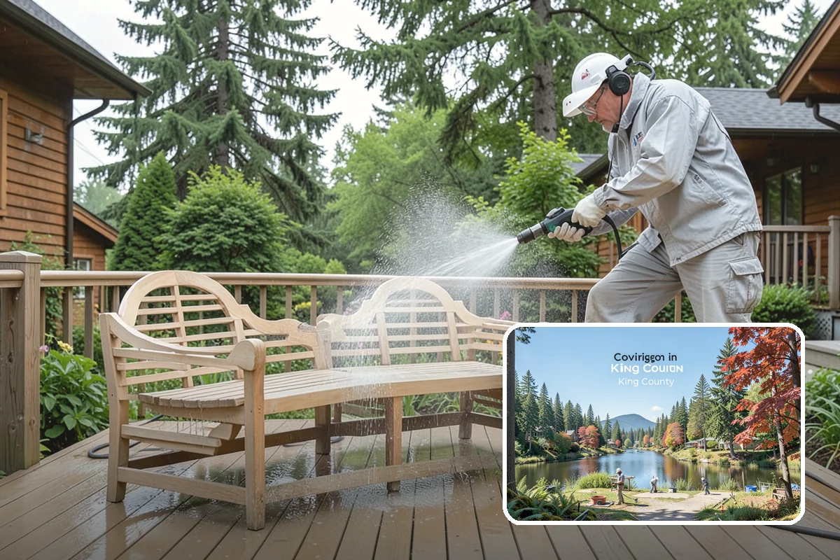 Stone Surface Cleaning in Covington, King County, WA - Clears moss, algae, and organic staining from stone