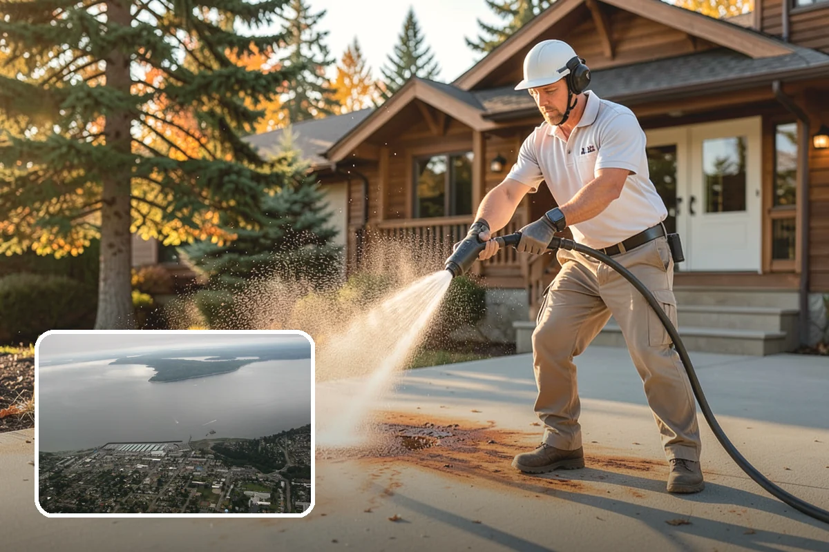 Stone Surface Cleaning in Des Moines, King County, WA - Clears moss, algae, and organic staining from stone
