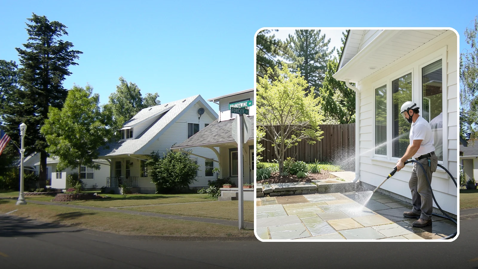 Stone Surface Cleaning in DuPont, Pierce County, WA - Cleaning of natural and manufactured stone surfaces that clears moss, algae, and staining while protecting the stone.