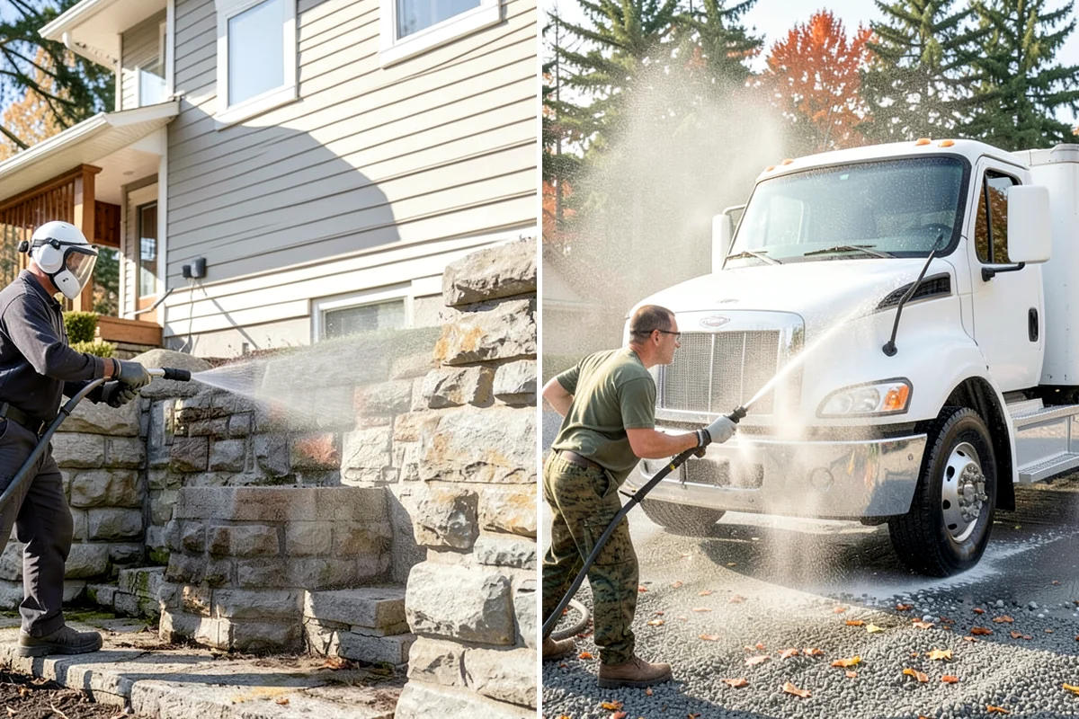 Stone Surface Cleaning in DuPont, Pierce County, WA - Identify the stone type and its porosity