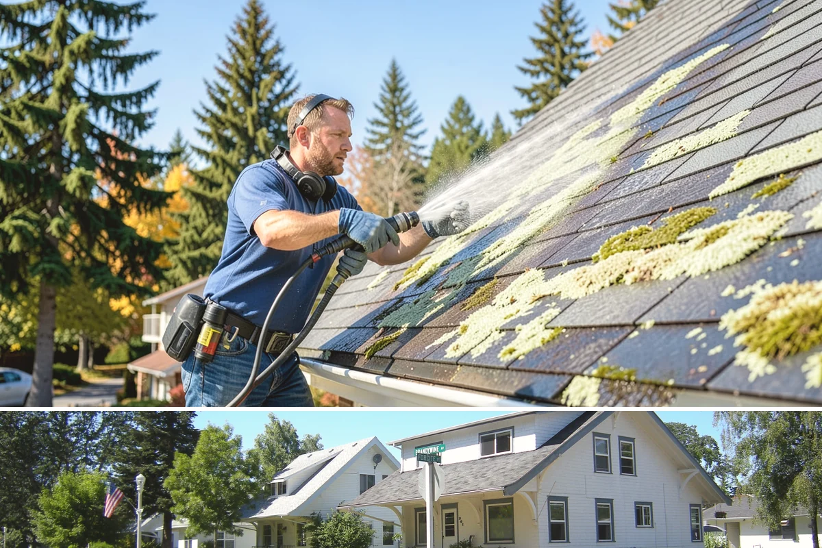 Stone Surface Cleaning in DuPont, Pierce County, WA - Clean stone surfaces in spring or summer to remove the moss and algae that thrive through the damp, shaded winter.