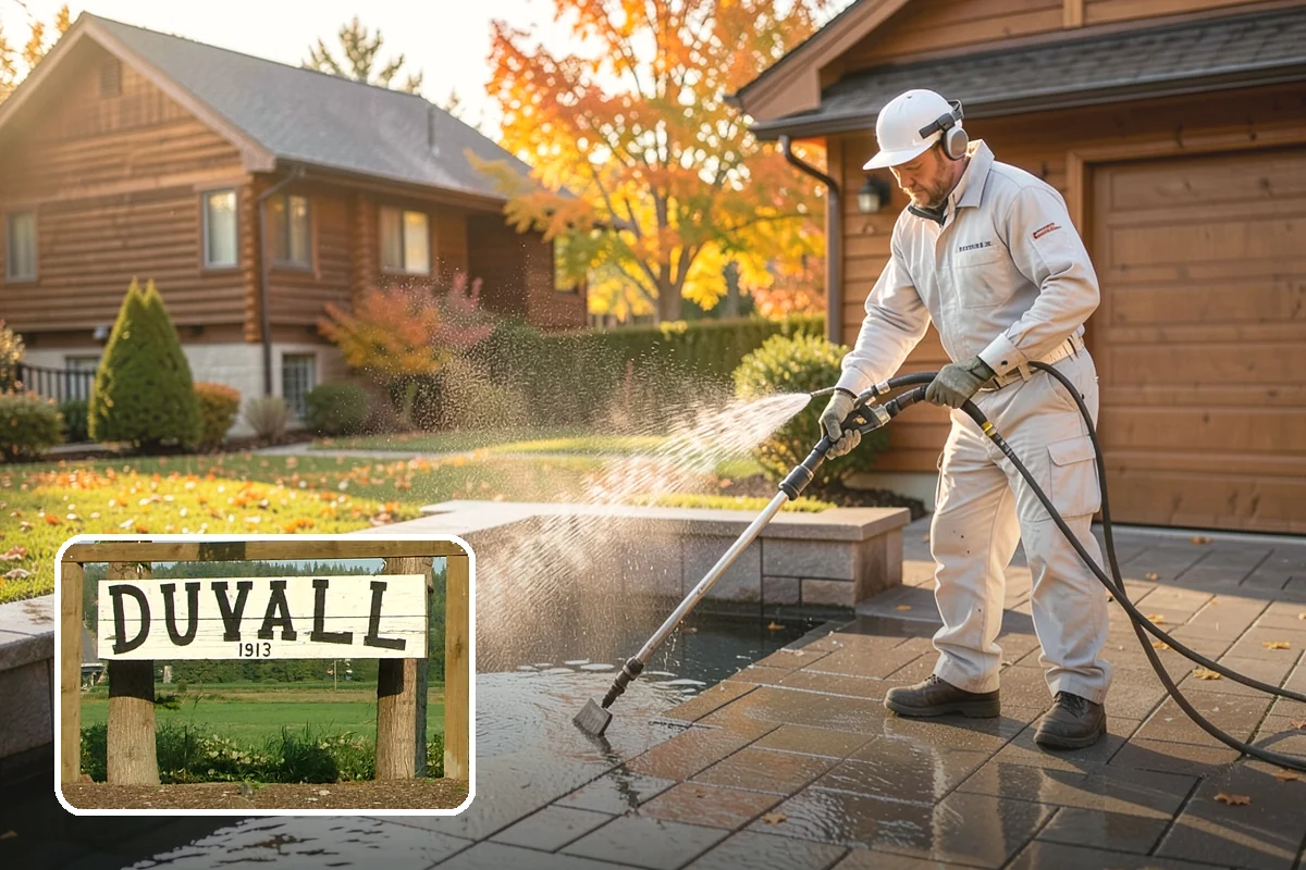 Stone Surface Cleaning in Duvall, King County, WA - Clears moss, algae, and organic staining from stone