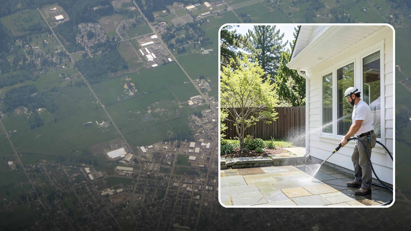 Stone Surface Cleaning in Enumclaw, King County, WA - Cleaning of natural and manufactured stone surfaces that clears moss, algae, and staining while protecting the stone.
