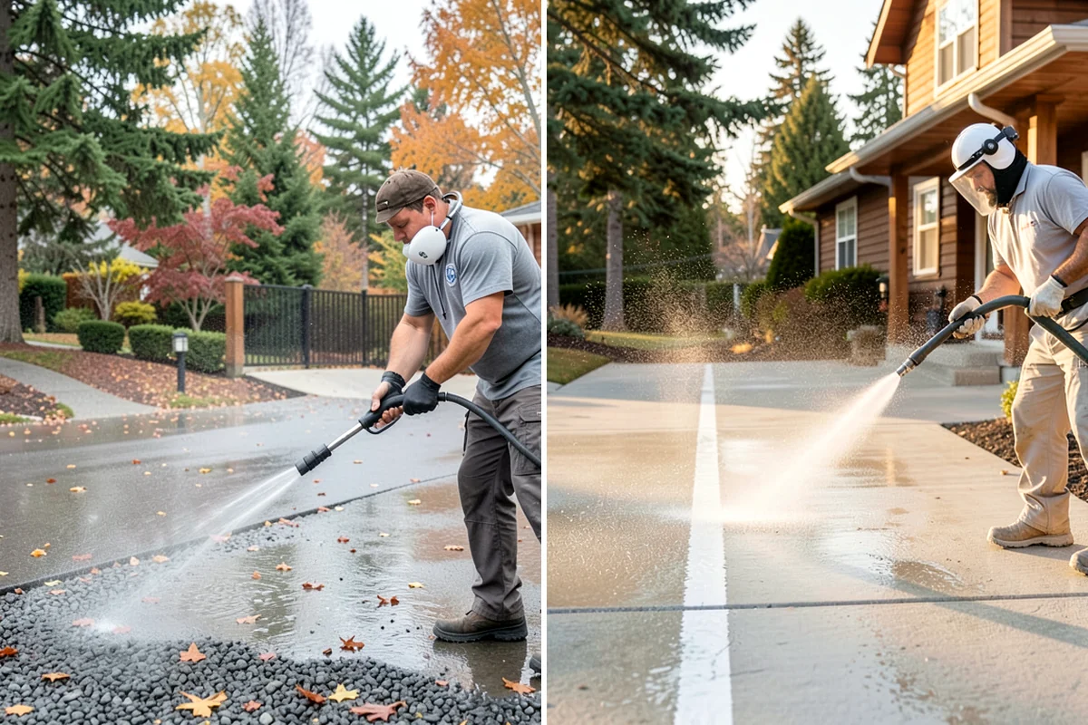 Stone Surface Cleaning in Enumclaw, King County, WA - Identify the stone type and its porosity