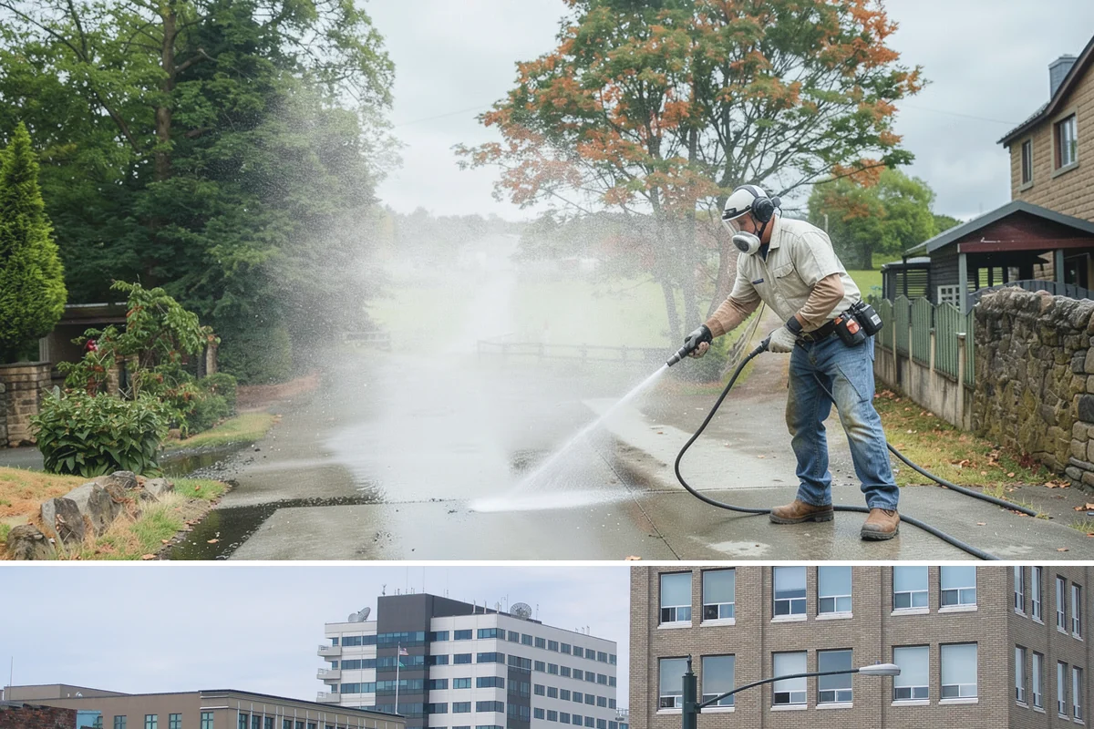Stone Surface Cleaning in Everett, Snohomish County, WA - Clean stone surfaces in spring or summer to remove the moss and algae that thrive through the damp, shaded winter.