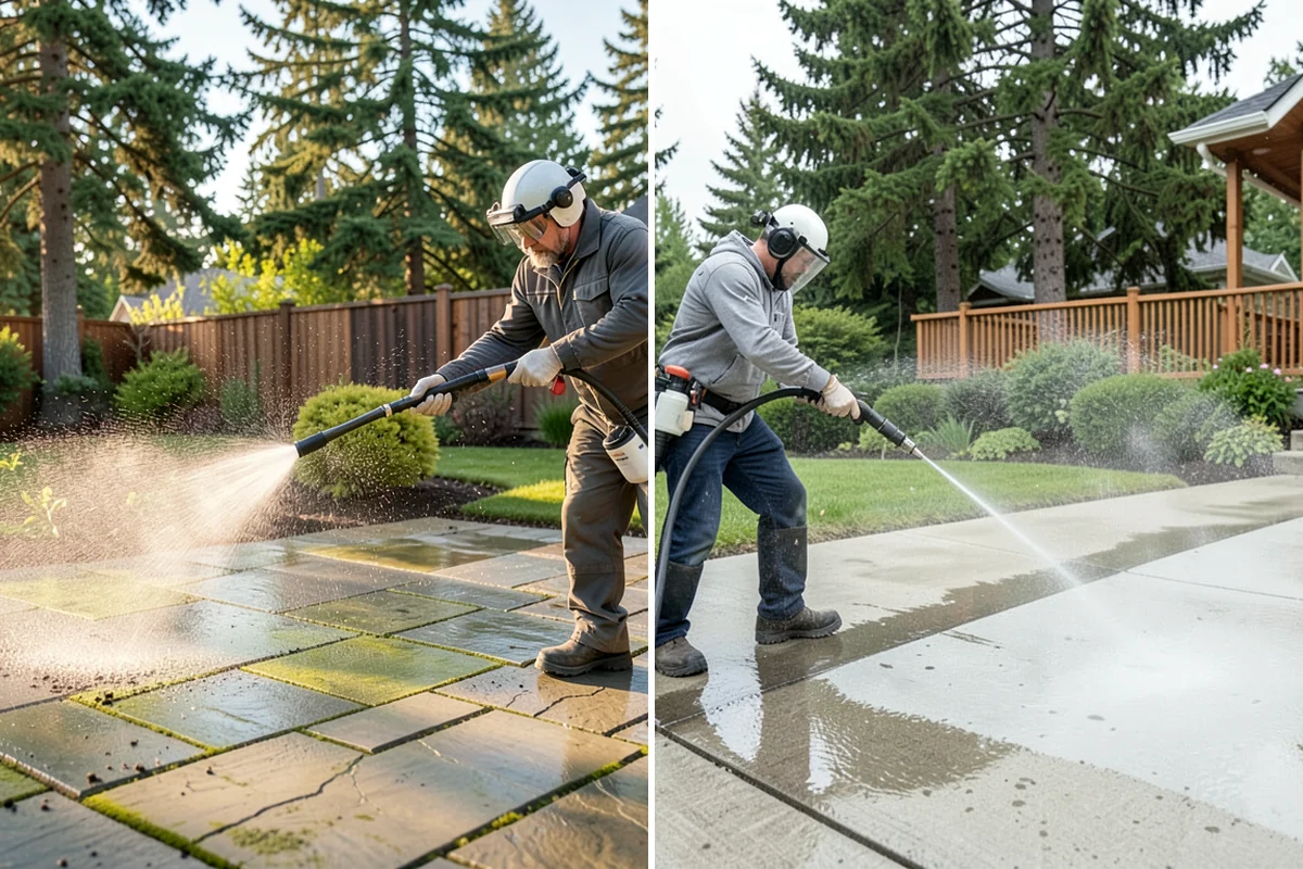 Stone Surface Cleaning in Fircrest, Pierce County, WA - Identify the stone type and its porosity