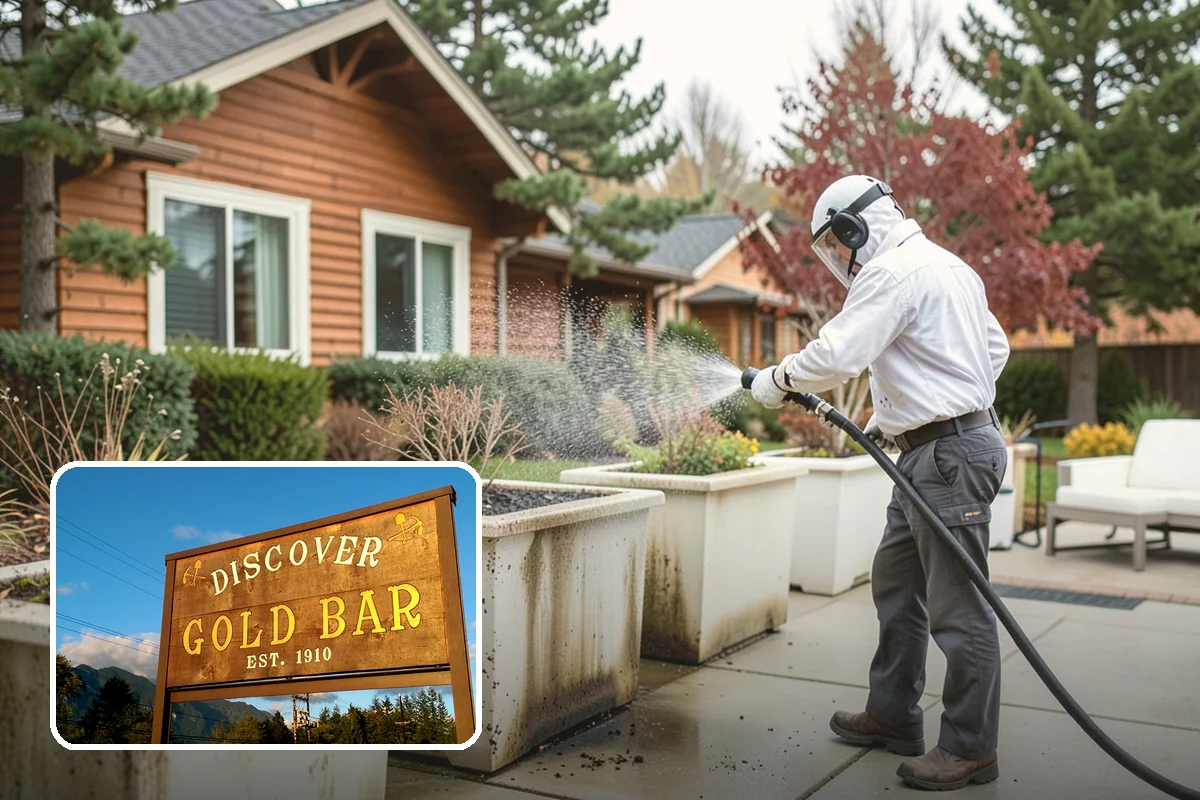 Stone Surface Cleaning in Gold Bar, Snohomish County, WA - Clears moss, algae, and organic staining from stone