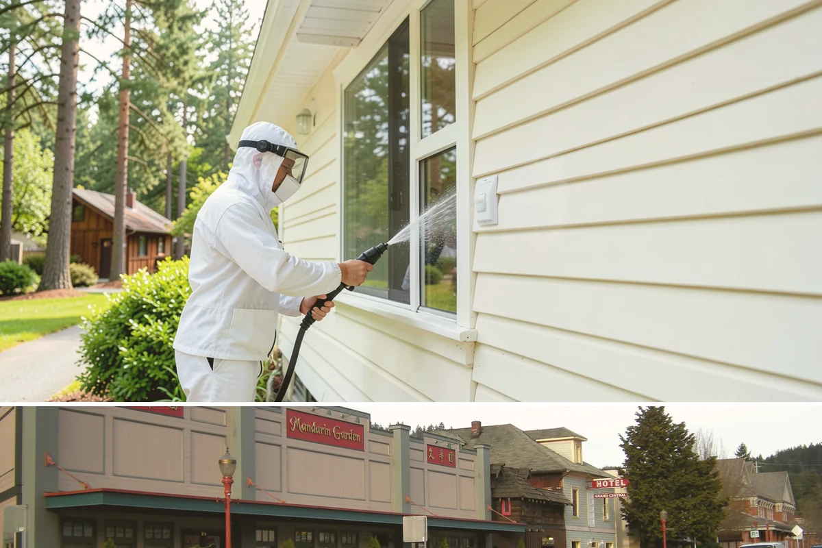Stone Surface Cleaning in Issaquah, King County, WA - Clean stone surfaces in spring or summer to remove the moss and algae that thrive through the damp, shaded winter.
