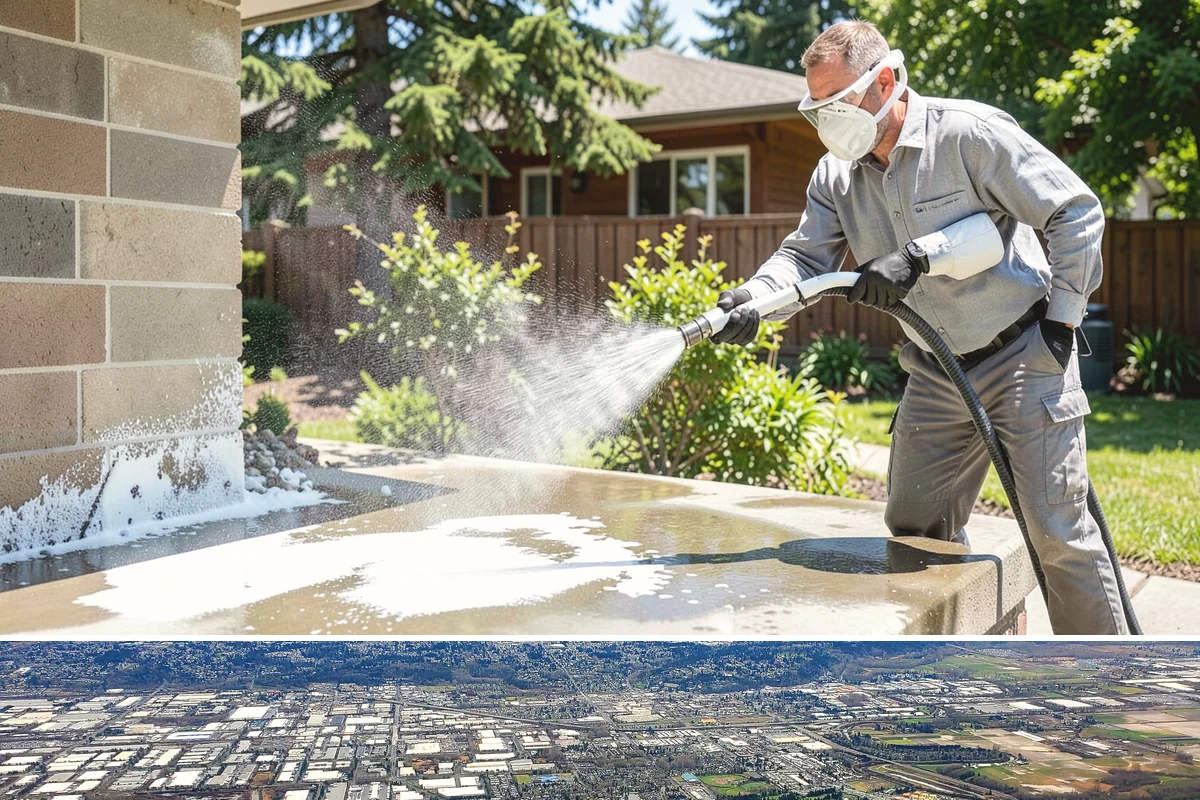 Stone Surface Cleaning in Kent, King County, WA - Clean stone surfaces in spring or summer to remove the moss and algae that thrive through the damp, shaded winter.