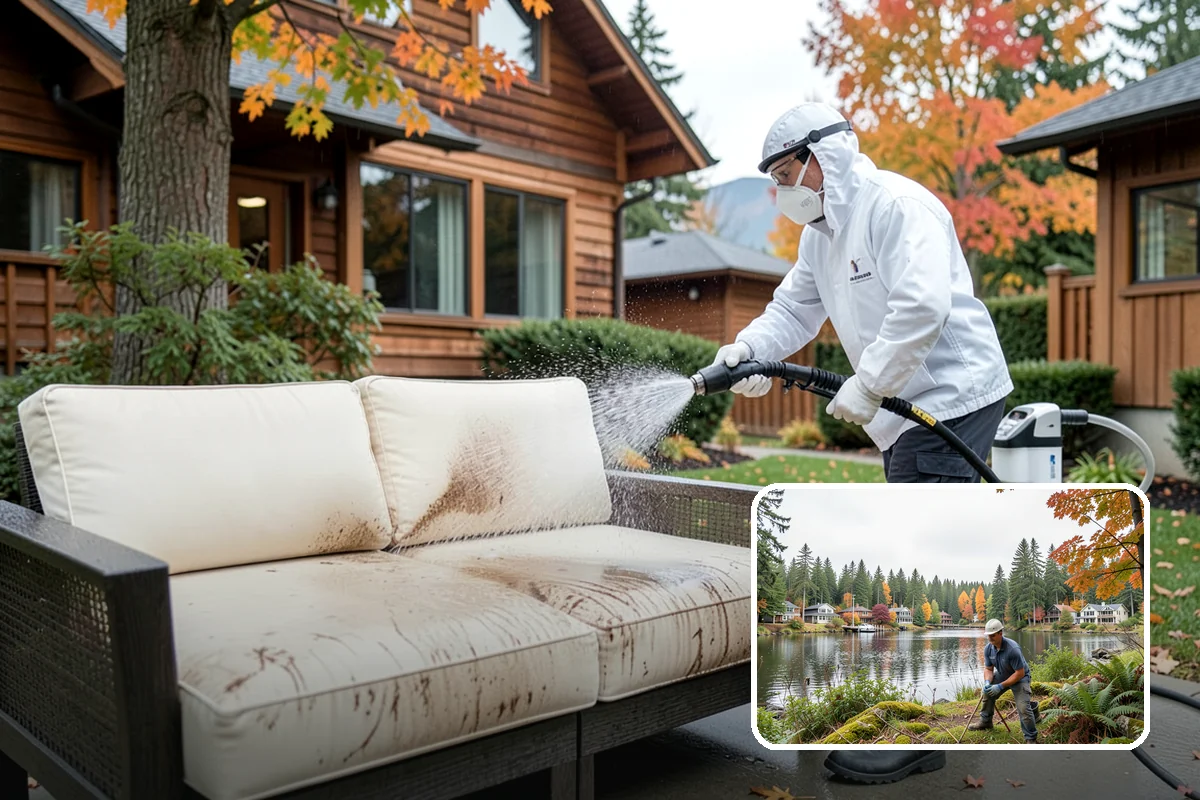 Stone Surface Cleaning in La Conner, Skagit County, WA - Clears moss, algae, and organic staining from stone