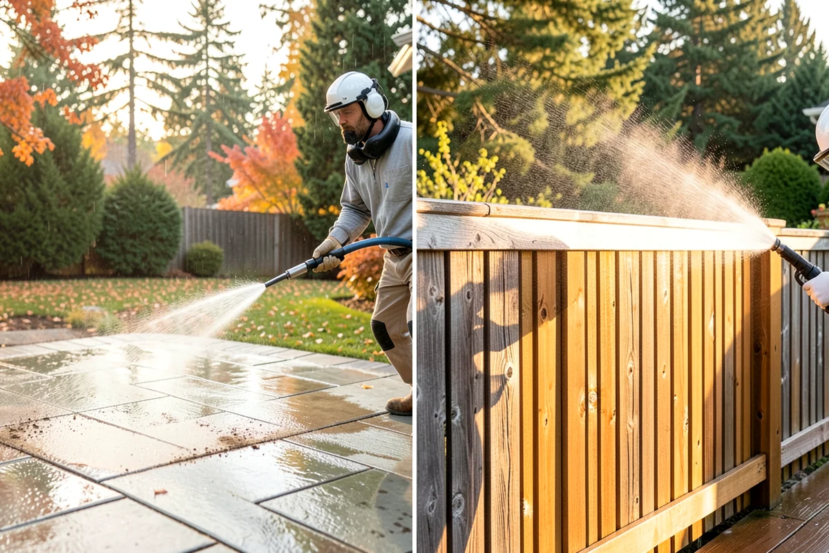 Stone Surface Cleaning in Lake Forest Park, King County, WA - Identify the stone type and its porosity