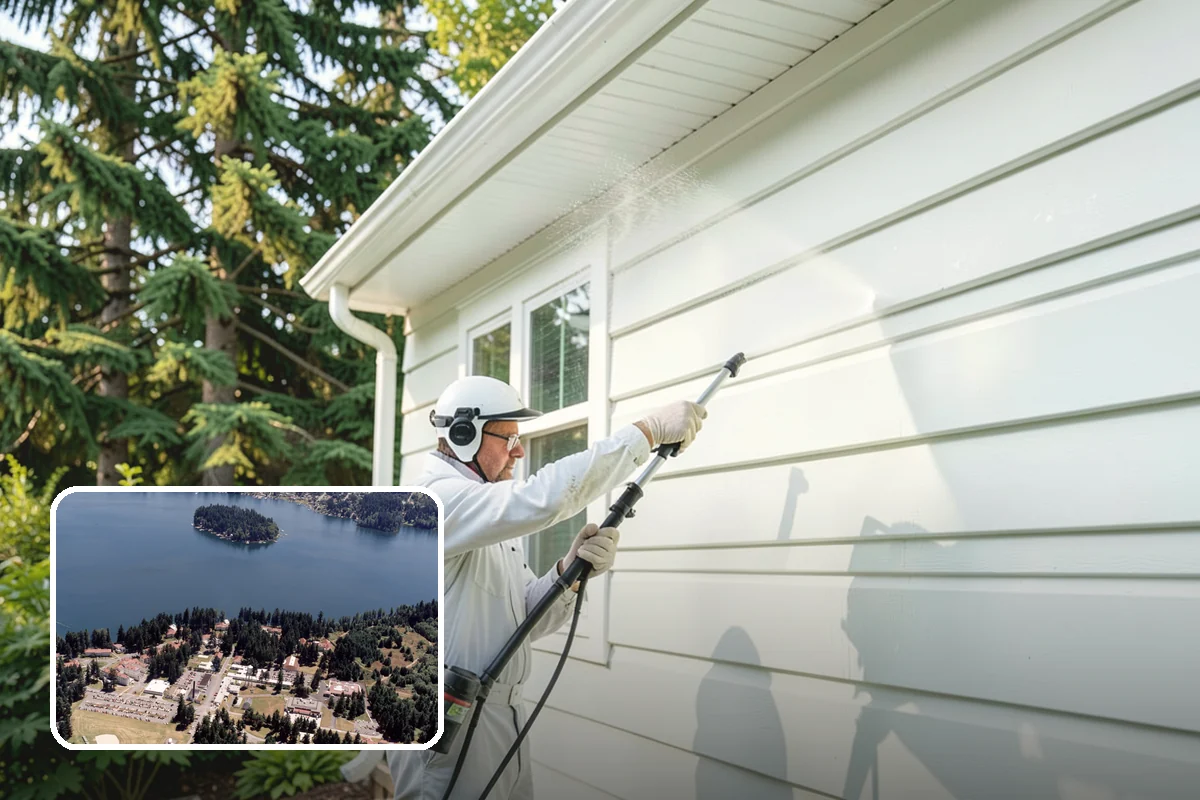 Stone Surface Cleaning in Lakewood, Pierce County, WA - Clears moss, algae, and organic staining from stone