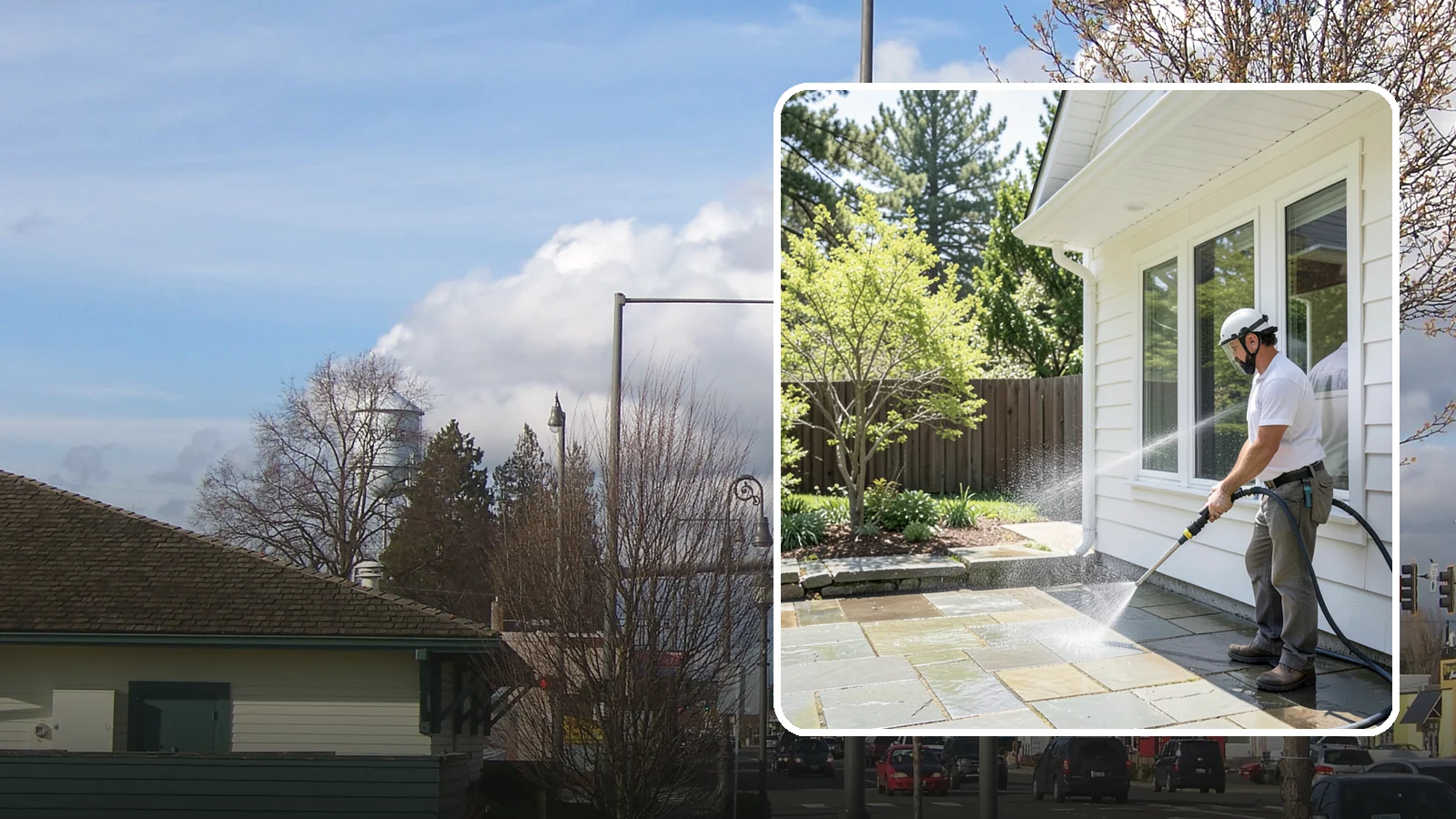 Stone Surface Cleaning in Marysville, Snohomish County, WA - Cleaning of natural and manufactured stone surfaces that clears moss, algae, and staining while protecting the stone.