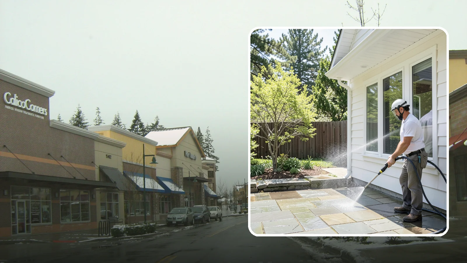 Stone Surface Cleaning in Mill Creek, Snohomish County, WA - Cleaning of natural and manufactured stone surfaces that clears moss, algae, and staining while protecting the stone.