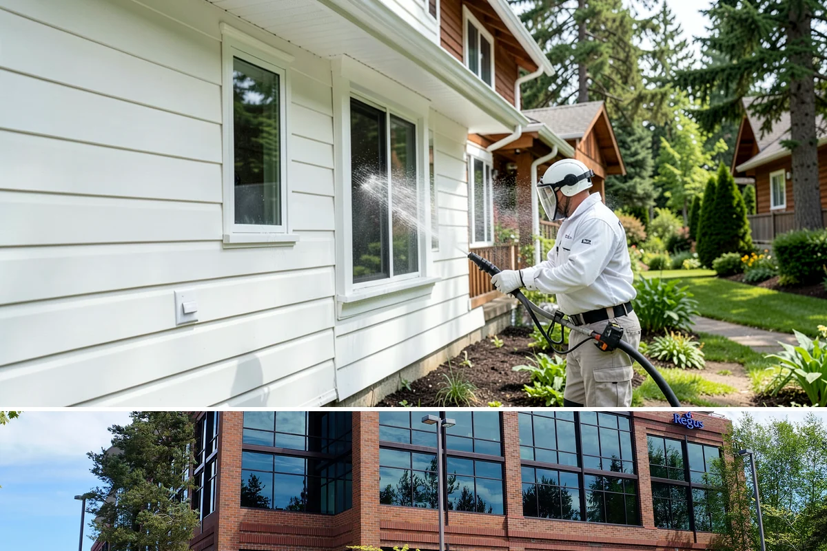 Stone Surface Cleaning in Mountlake Terrace, Snohomish County, WA - Clean stone surfaces in spring or summer to remove the moss and algae that thrive through the damp, shaded winter.