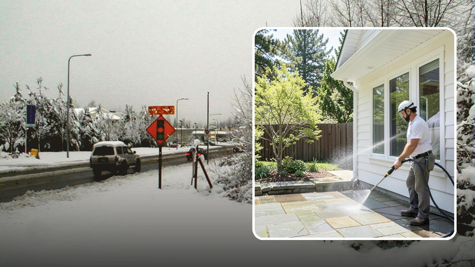 Stone Surface Cleaning in Newcastle, King County, WA - Cleaning of natural and manufactured stone surfaces that clears moss, algae, and staining while protecting the stone.