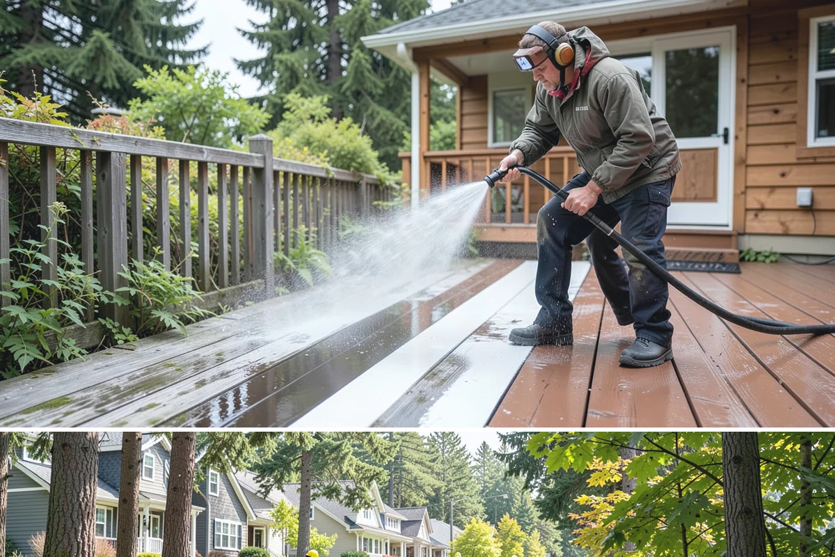 Stone Surface Cleaning in Normandy Park, King County, WA - Clean stone surfaces in spring or summer to remove the moss and algae that thrive through the damp, shaded winter.