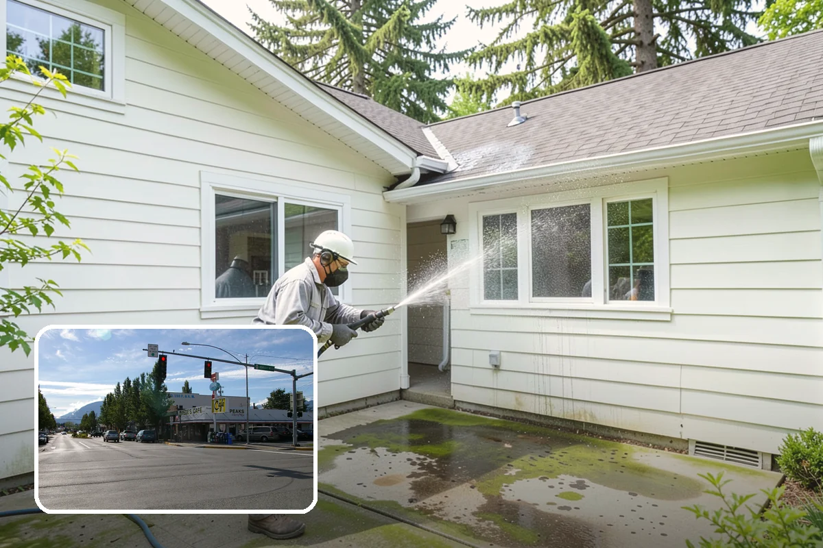 Stone Surface Cleaning in North Bend, King County, WA - Clears moss, algae, and organic staining from stone