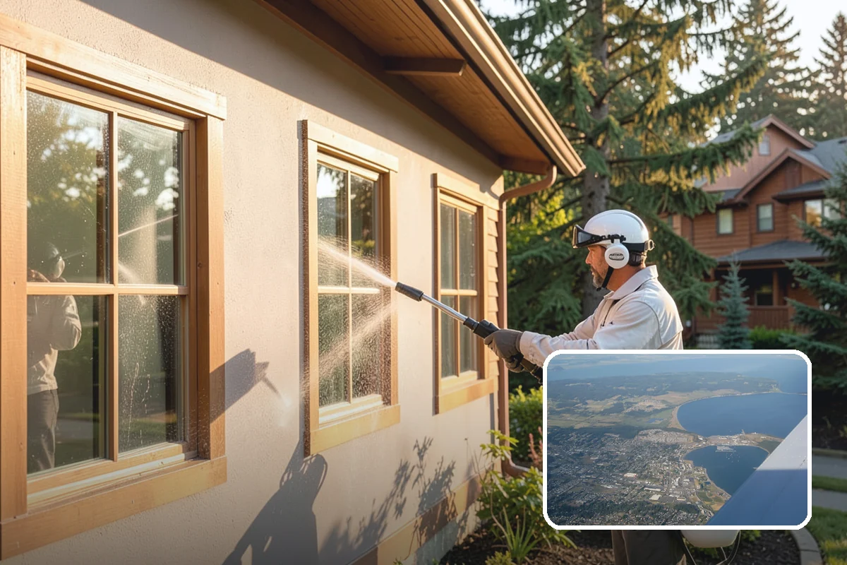 Stone Surface Cleaning in Oak Harbor, Island County, WA - Clears moss, algae, and organic staining from stone