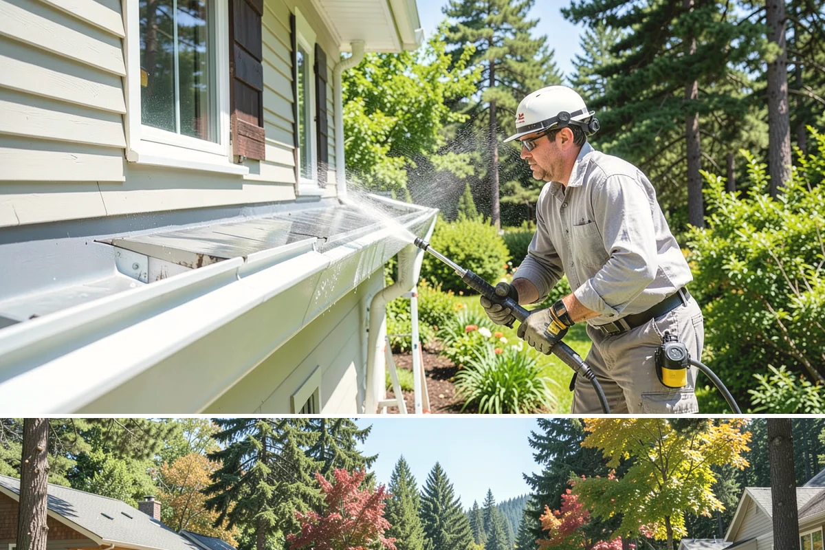 Stone Surface Cleaning in Orting, Pierce County, WA - Clean stone surfaces in spring or summer to remove the moss and algae that thrive through the damp, shaded winter.